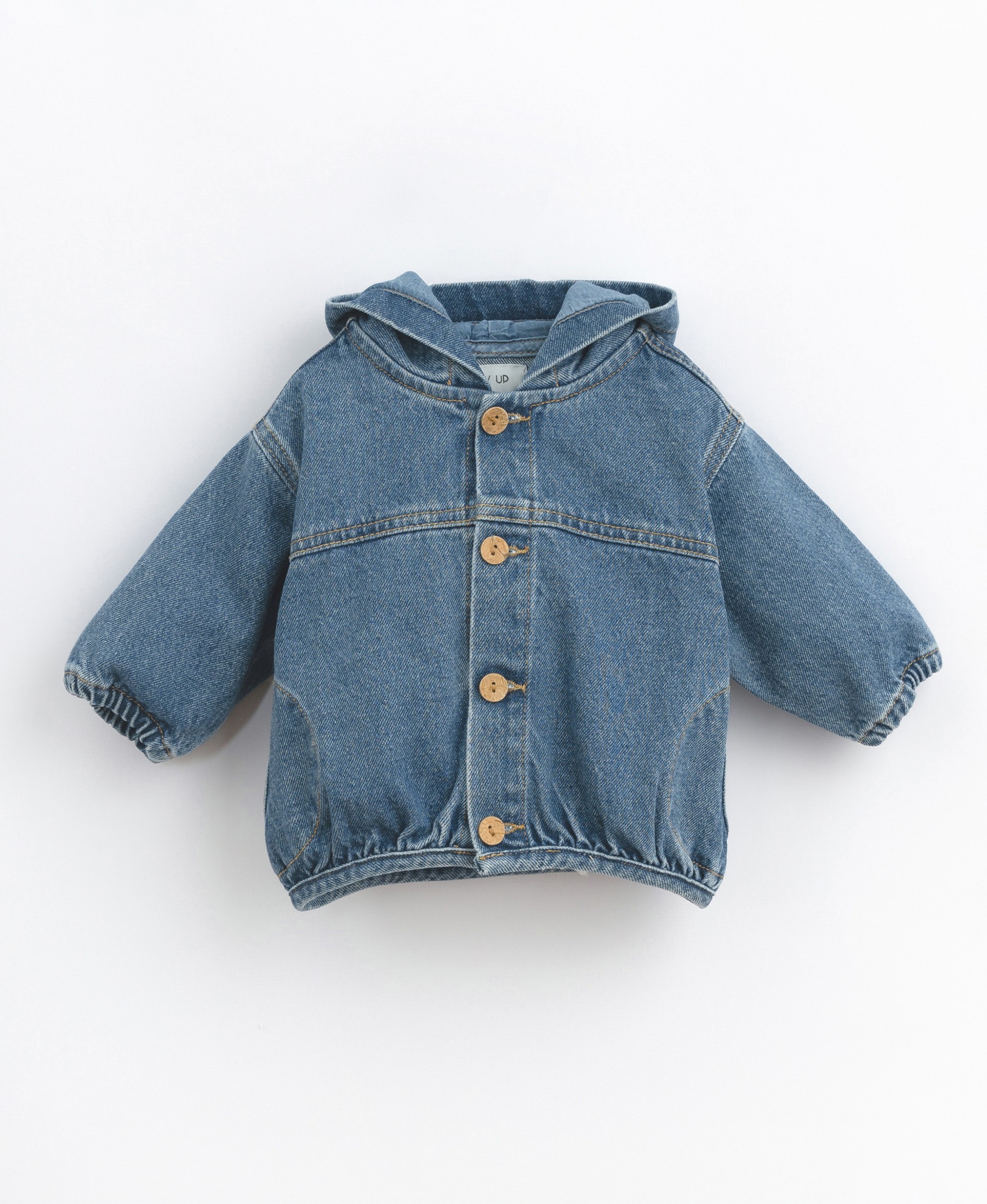 Jacket in cotton denim with pockets | Basketry