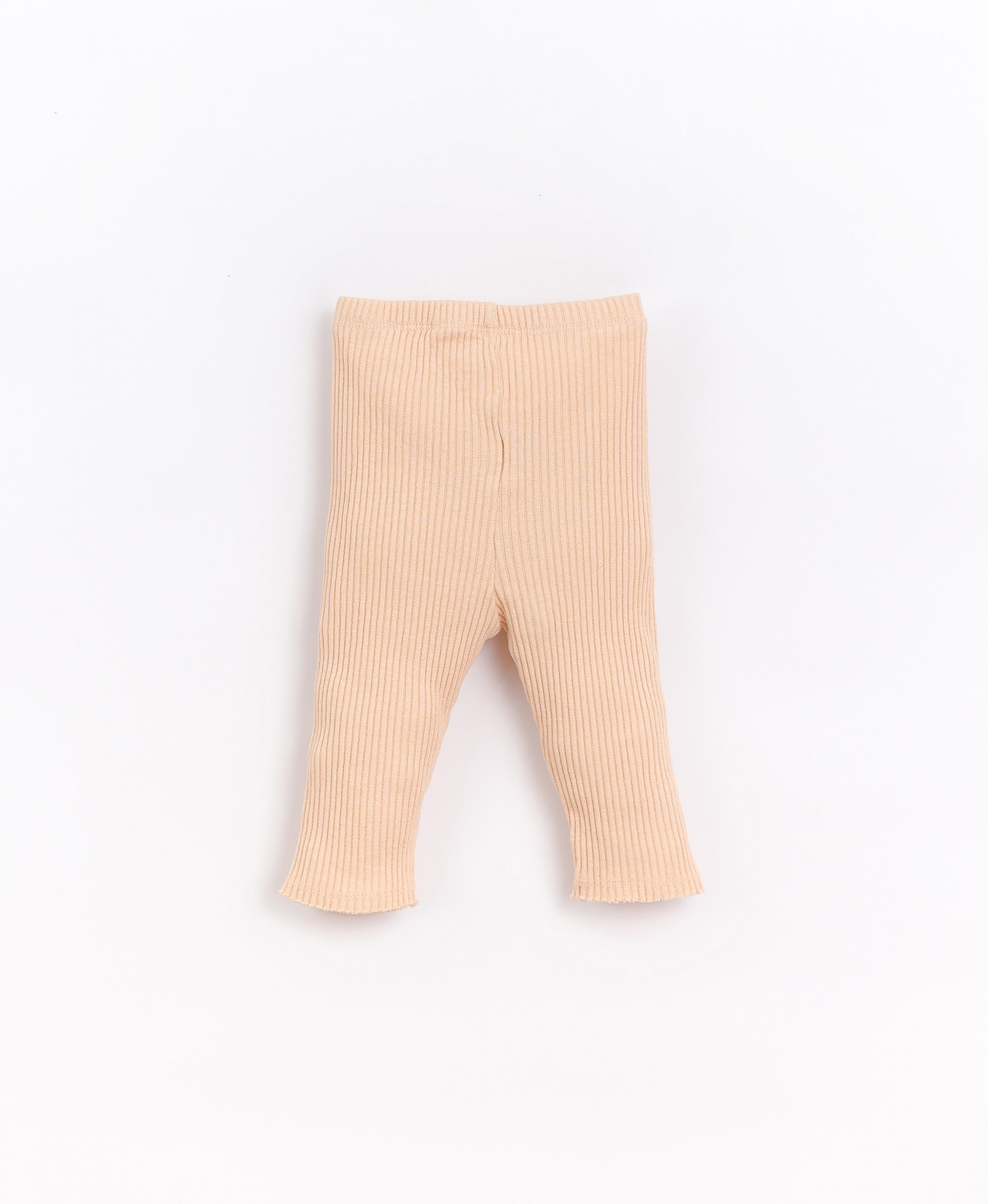 Ribbed leggings with decorative button | Basketry