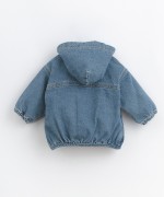 Jacket in cotton denim with pockets | Basketry