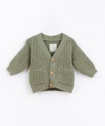 Casaco tricot com fibras recicladas | Basketry