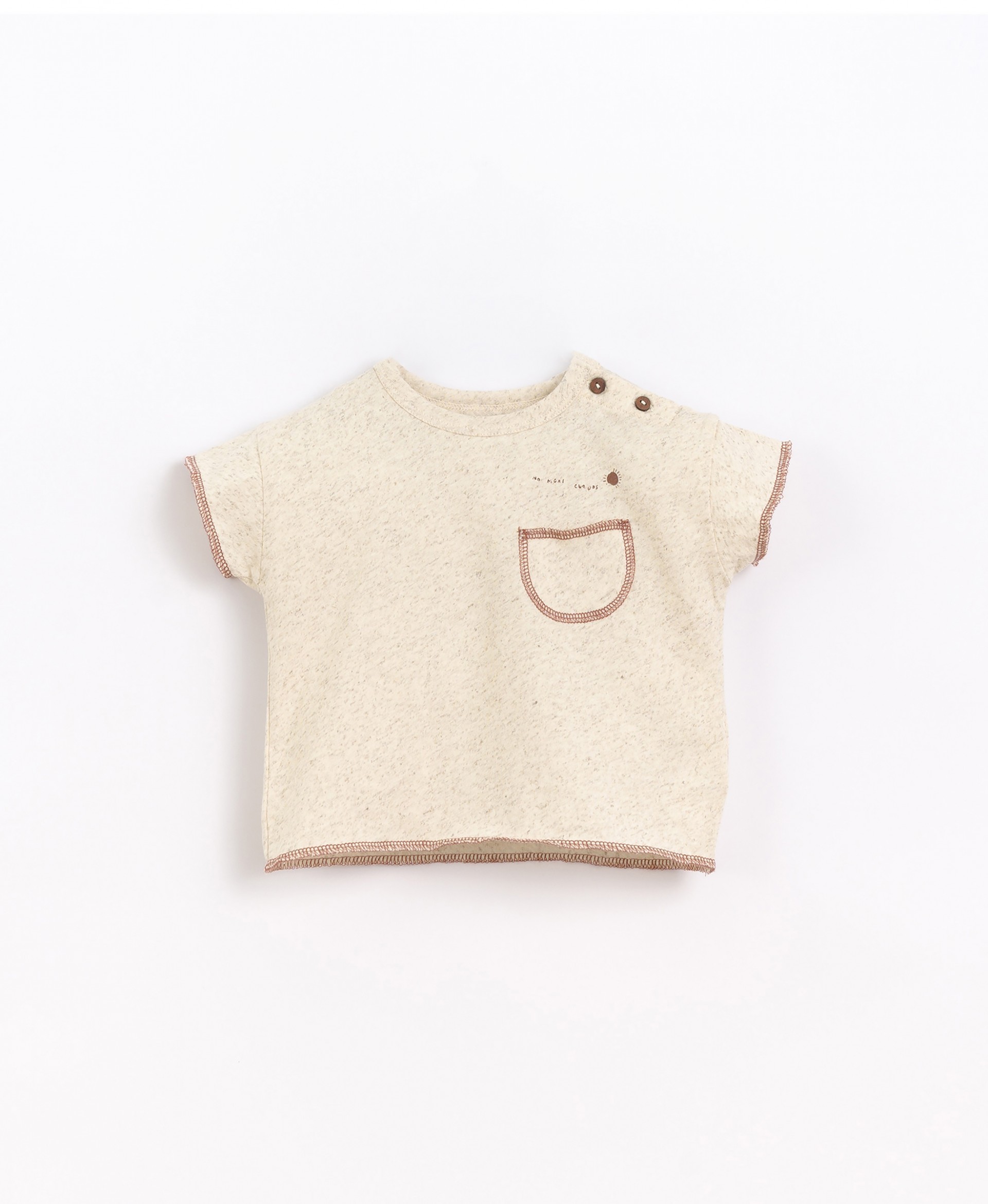 T-shirt in mix of organic cotton and hemp | Basketry