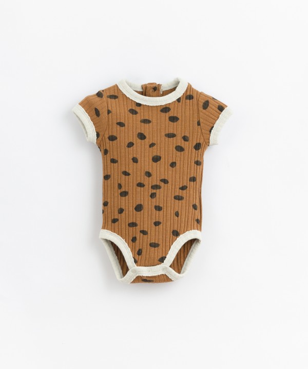 Body in cotone organico con stampa