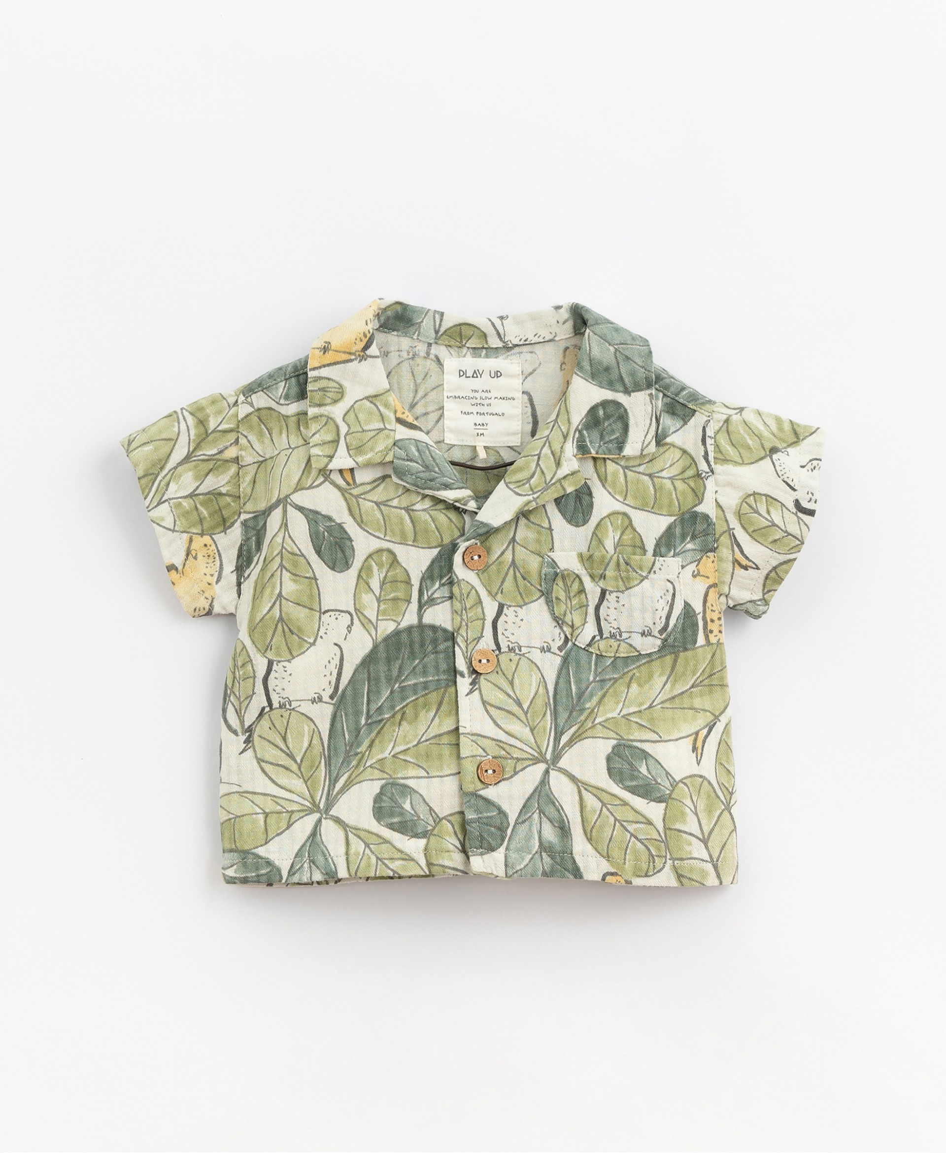 Cotton shirt with breast pocket | Basketry