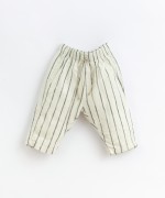 Pantalon en tissu à motif rayures | Basketry