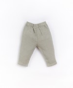 Linen pants with elastic belt | Basketry