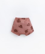 Pantalones cortos de punto con mezcla de algodón orgánico y lino | Basketry 