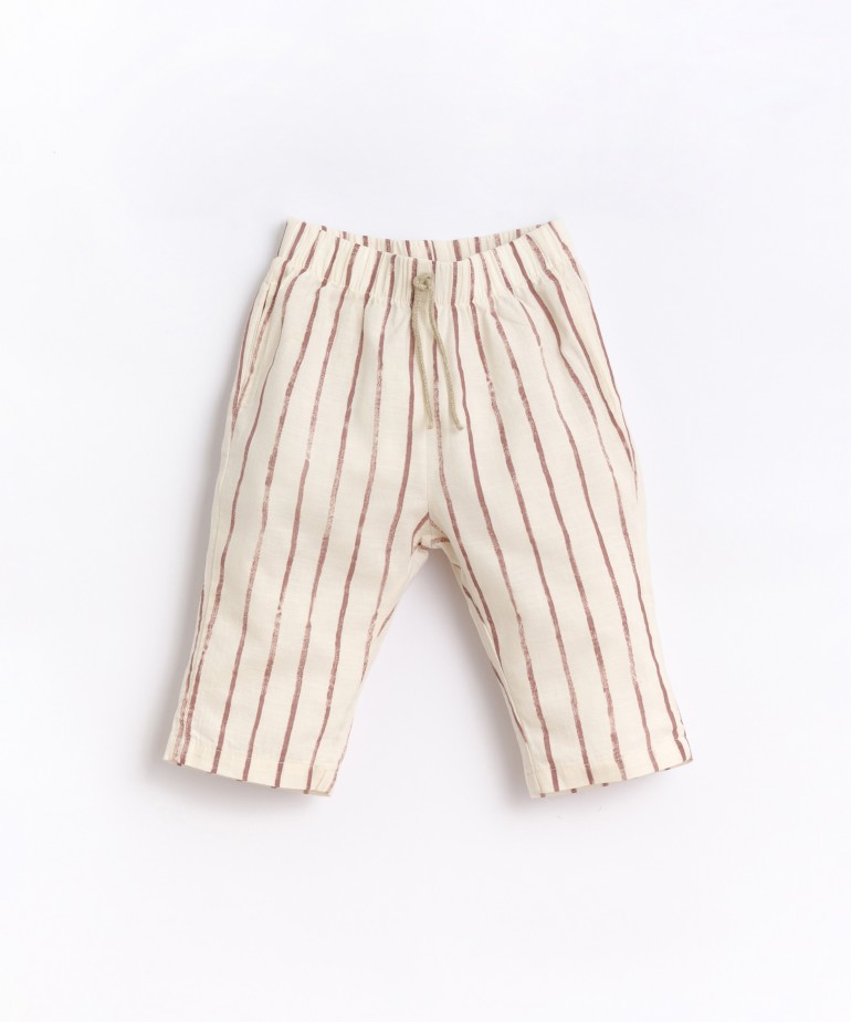 Striped pants with pockets