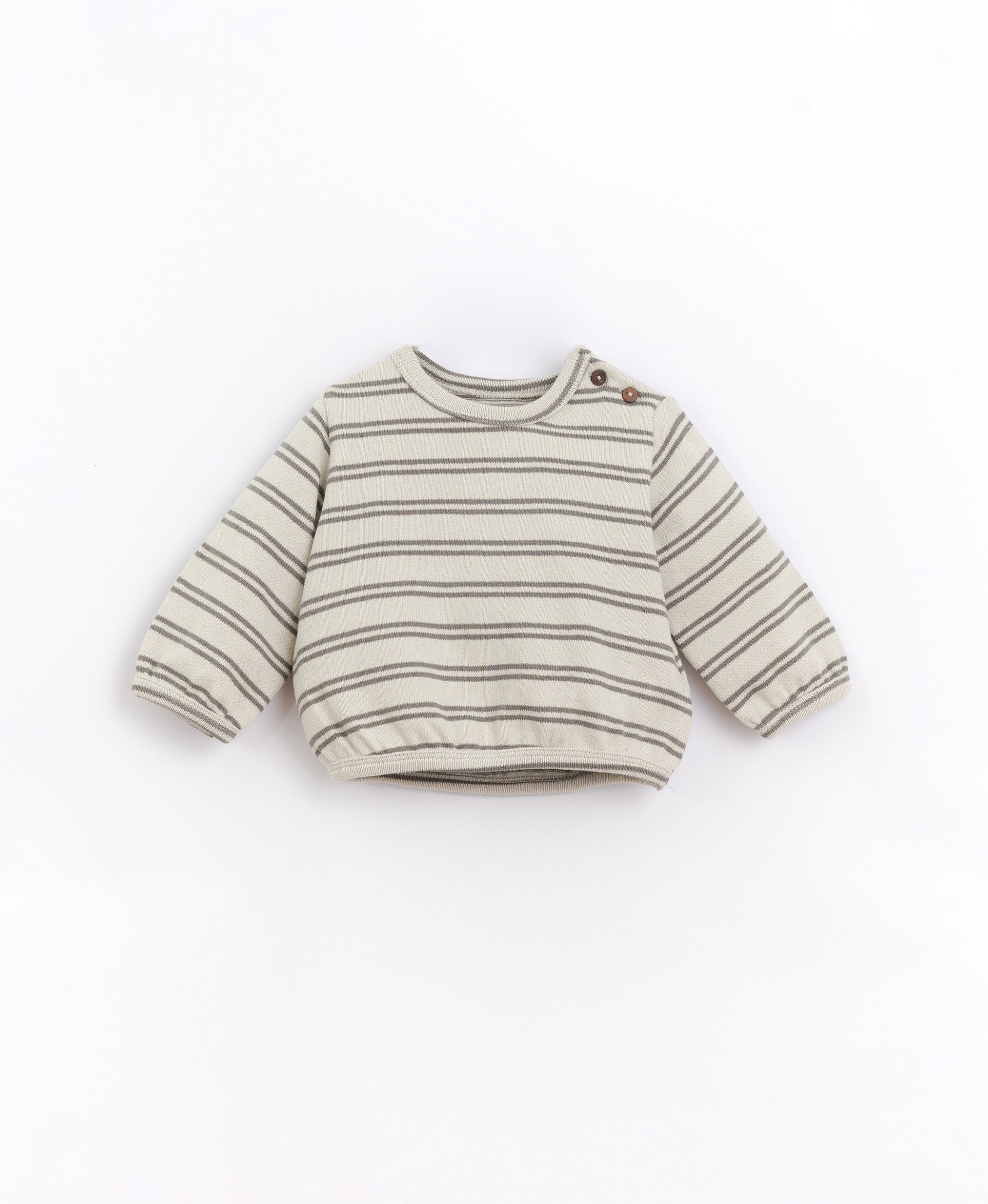 Striped sweater in recycled fibers | Basketry
