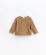 Knitted sweater with back opening | Basketry