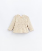 Knitted sweater with back opening | Basketry