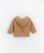 Knitted jacket with hood | Basketry