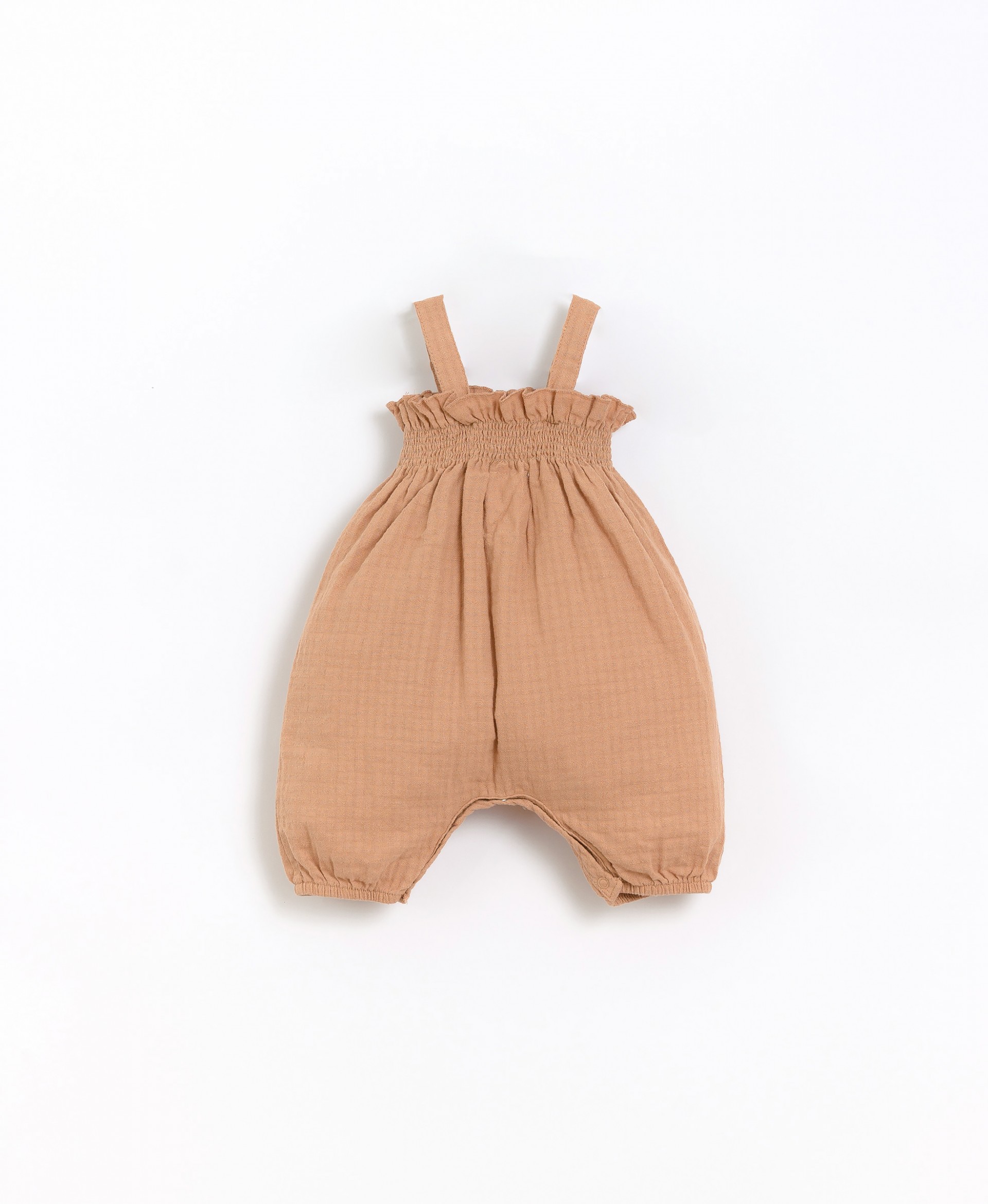 Jumpsuit with elastic at bodice | Basketry