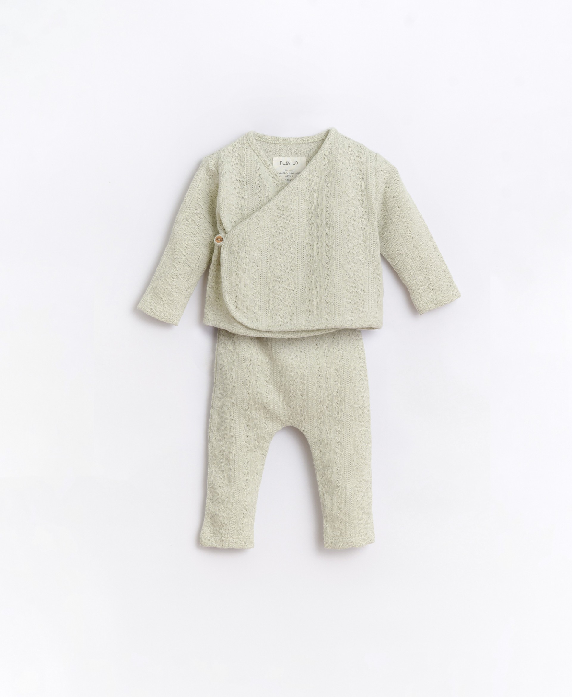 Set of sweater and pants in organic cotton | Basketry