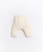 Pantalon en tissu avec poignets lastiqus | Basketry