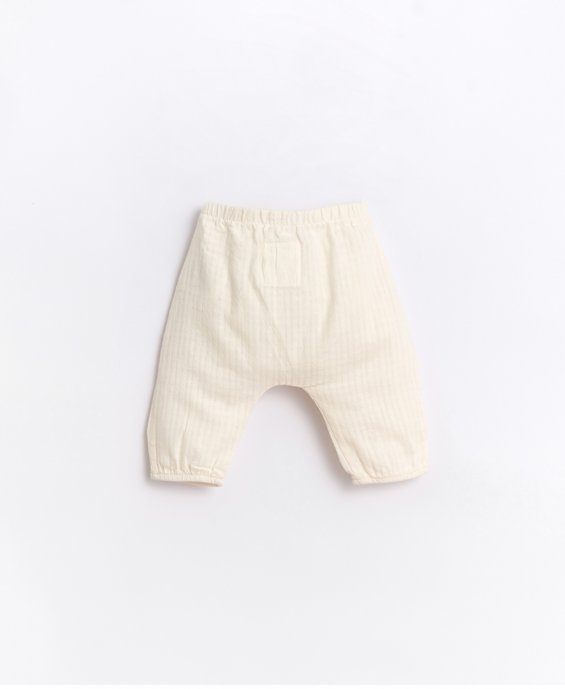 Calça de tecido com punhos elásticos | Basketry