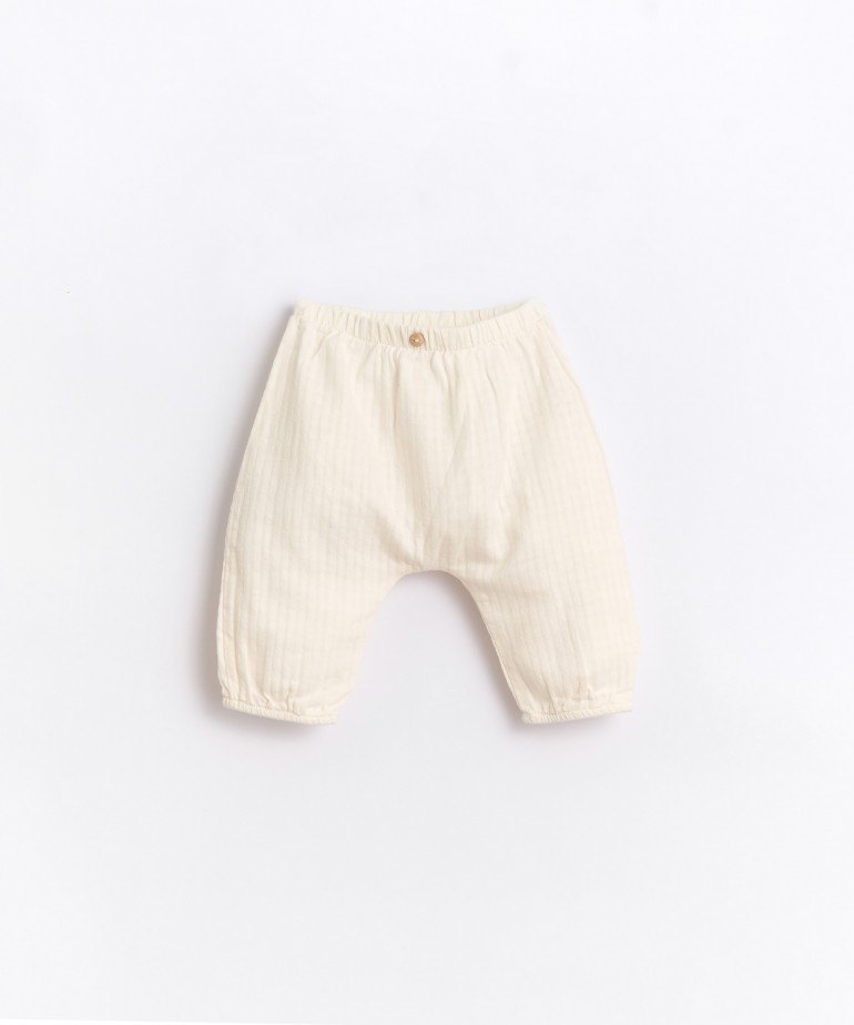 Pantalon en tissu de coton
