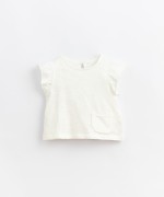 T-shirt em algodão orgânico com bolso à frente | Basketry