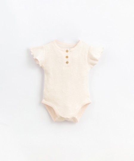 Body in cotone biologico con volant sulle spalle - Image product