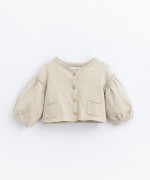 Jacket in a blend of organic cotton and recycled cotton | Basketry