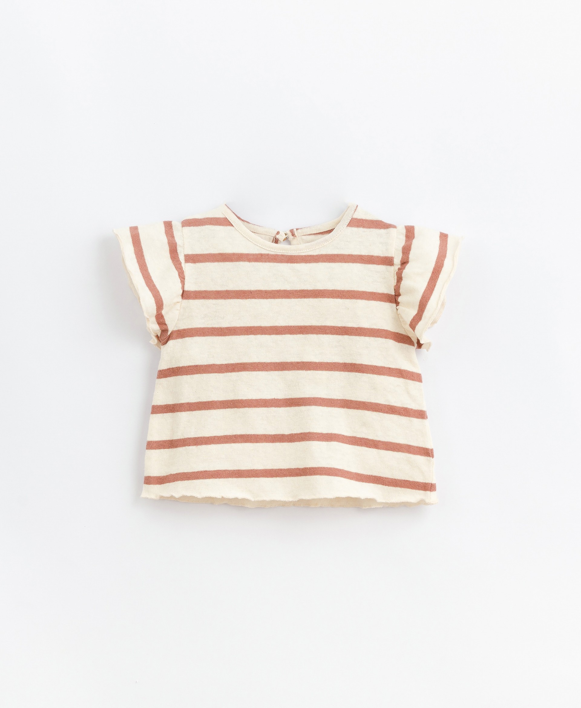 Camiseta de una mezcla de algodón orgánico y lino | Basketry 