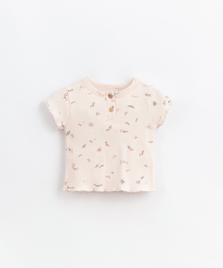 T-shirt con stampa floreale 