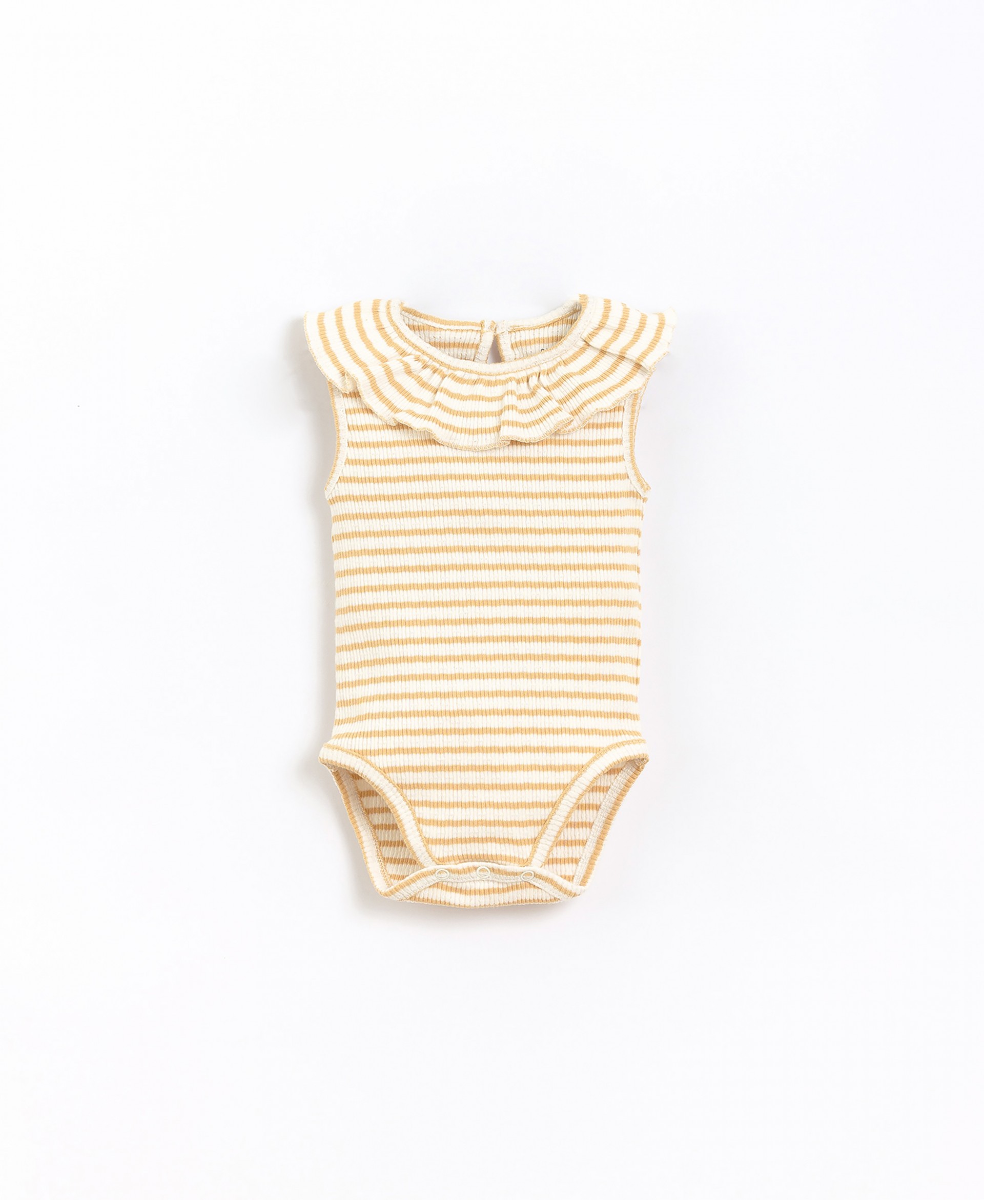 One-piece in striped organic cotton | Basketry