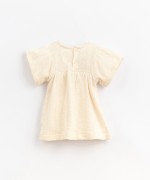 Vestido de manga corta en algodón orgánico | Basketry 