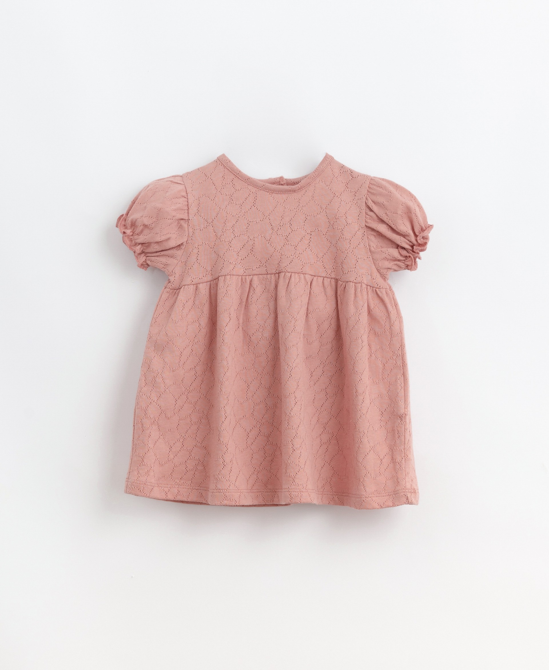 Ajour patterned dress in organic cotton | Basketry