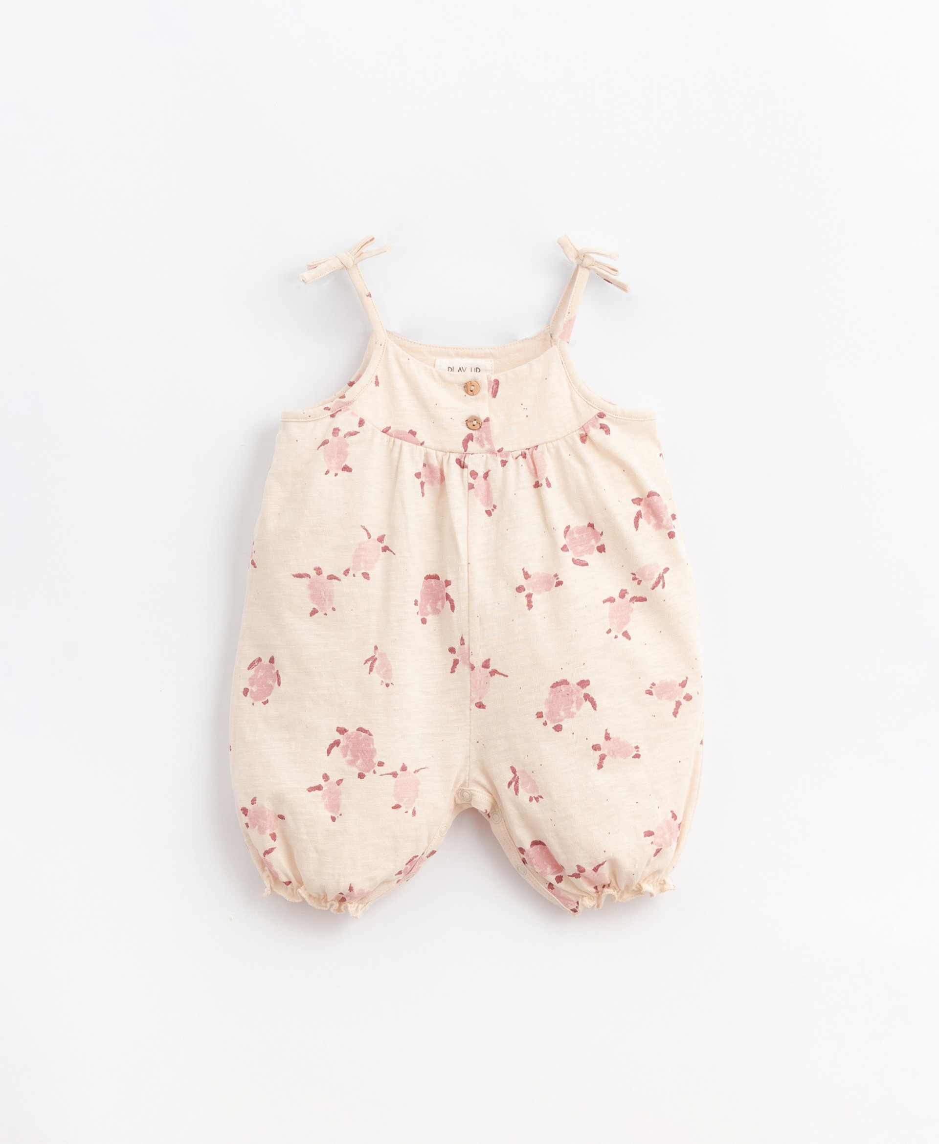 Jumpsuit in organic cotton with elastic cuffs | Basketry
