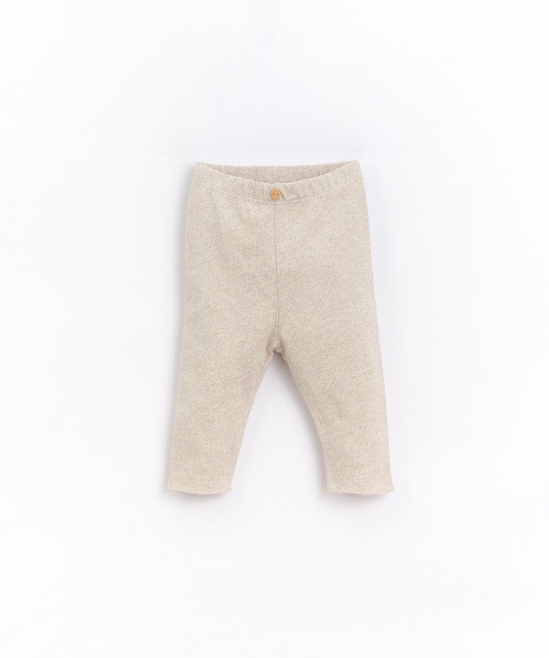 Leggings in organic cotton and cotton blend