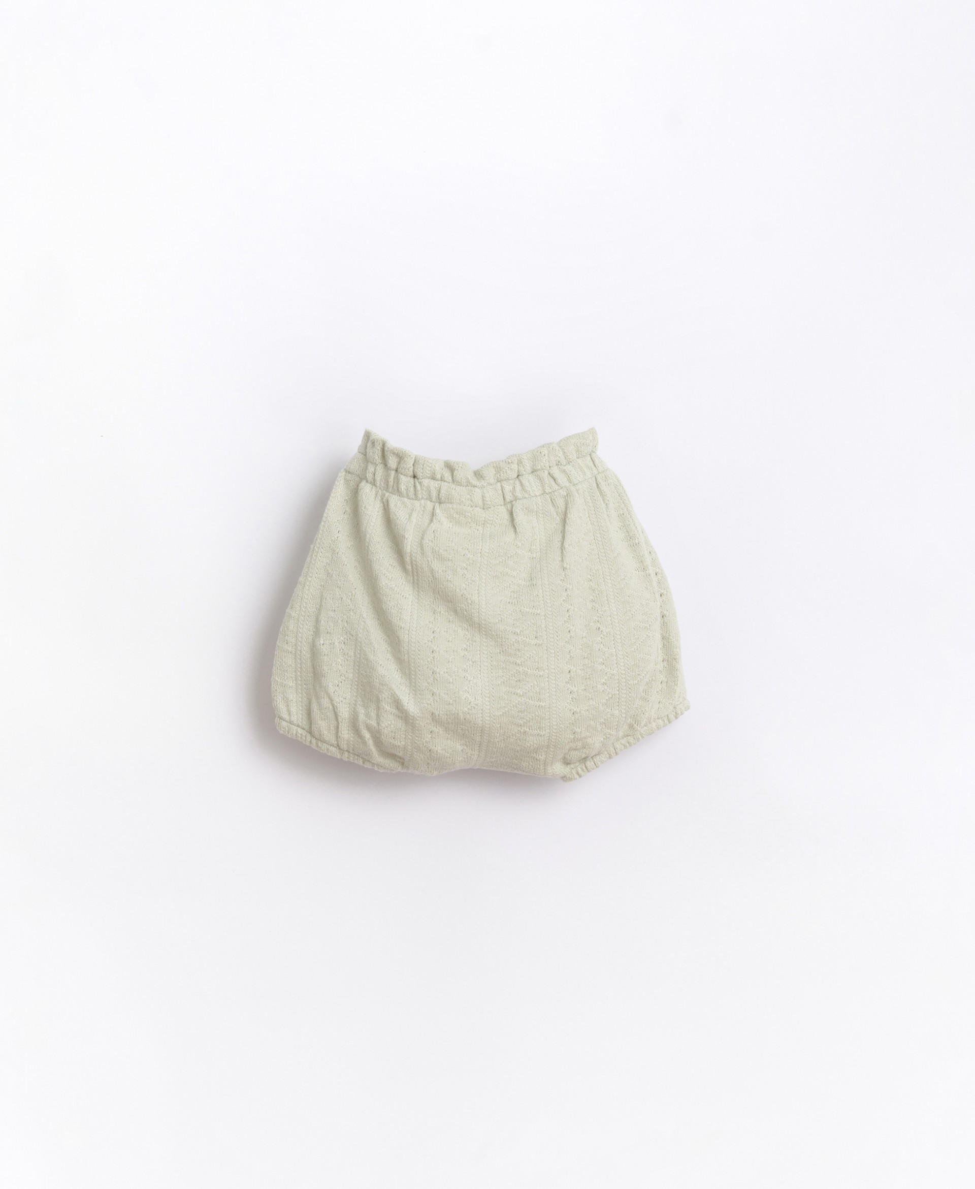 Pantalones cortos de algodón orgánico con efecto globo | Basketry
