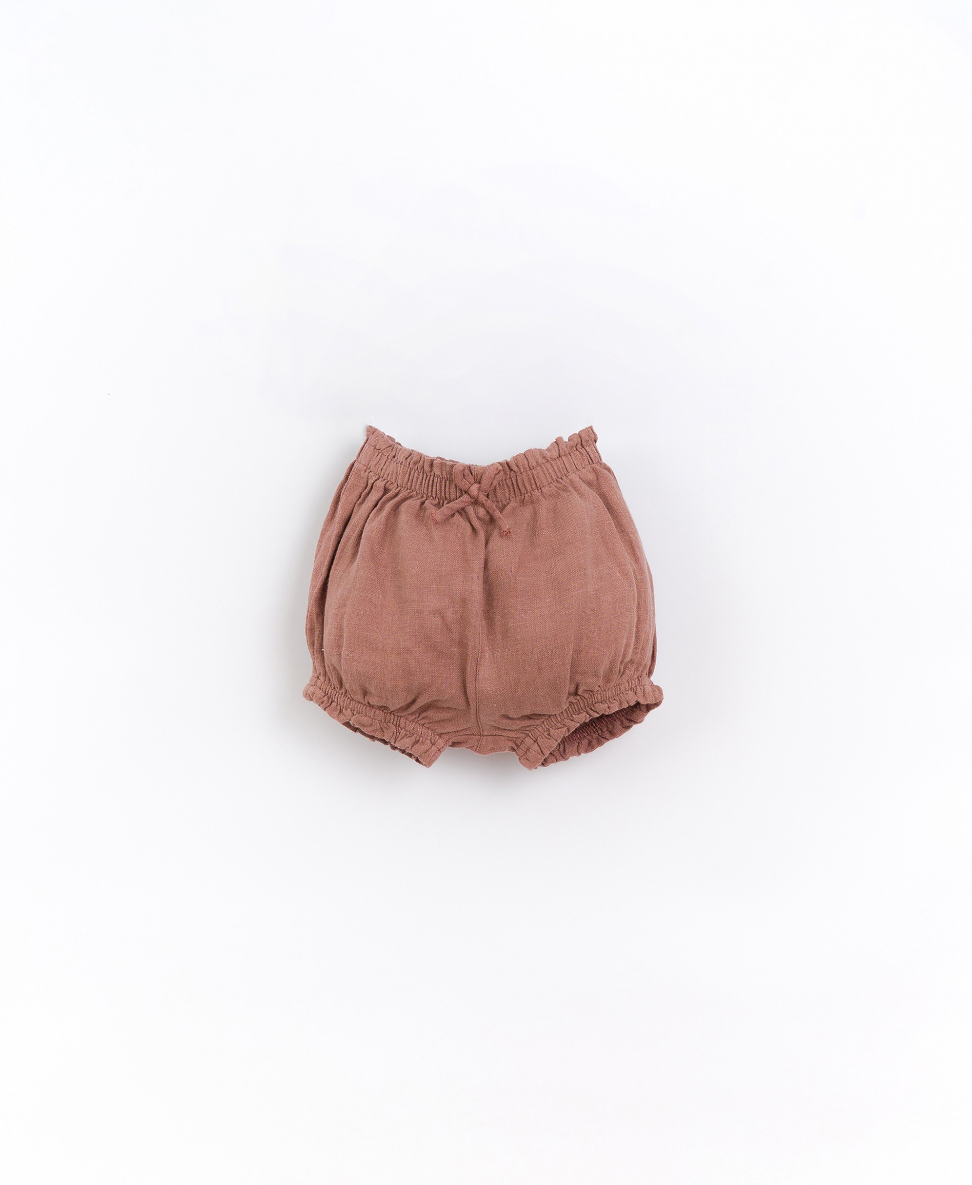 Pantalones cortos de lino con cinturón elástico | Basketry