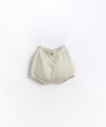 Pantalones cortos de algodón orgánico con efecto globo | Basketry