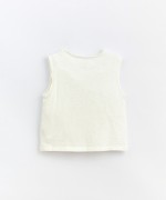 T-shirt sem mangas em algodão orgânico | Basketry