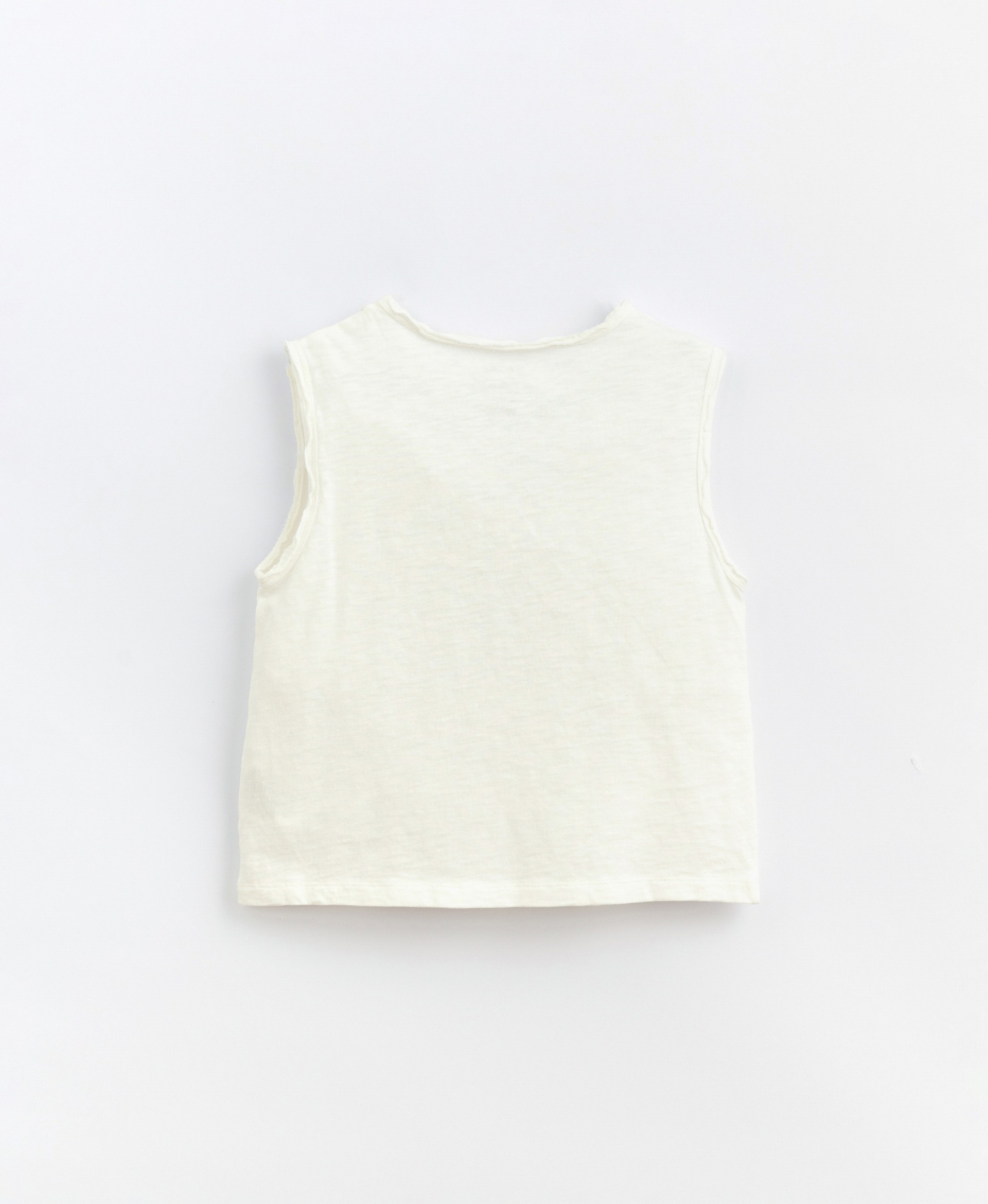 T-shirt senza maniche in cotone biologico | Basketry