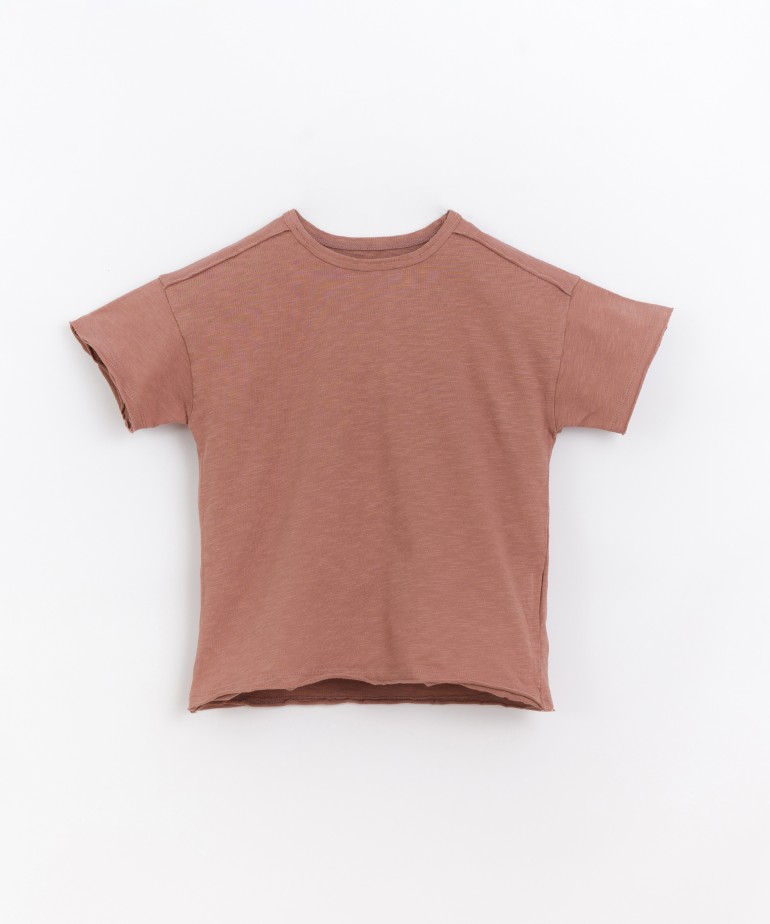 T-Shirt in cotone biologico con dettaglio sulle spalle