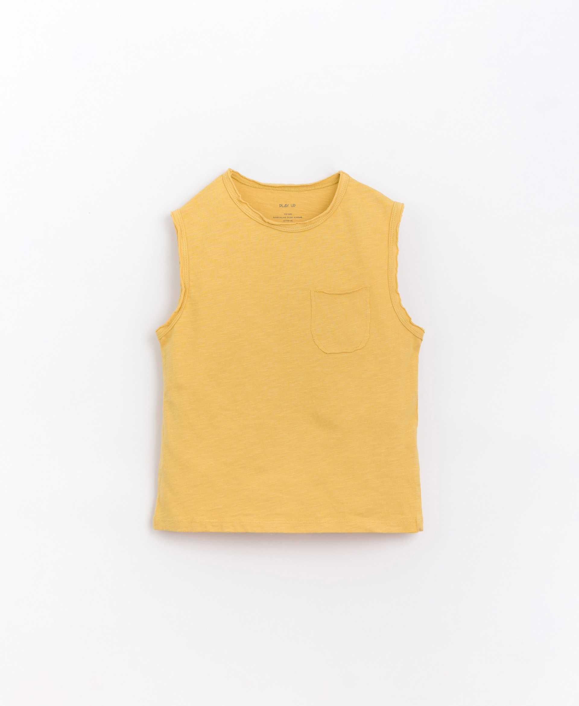 T-shirt sem mangas em algodão orgânico | Basketry