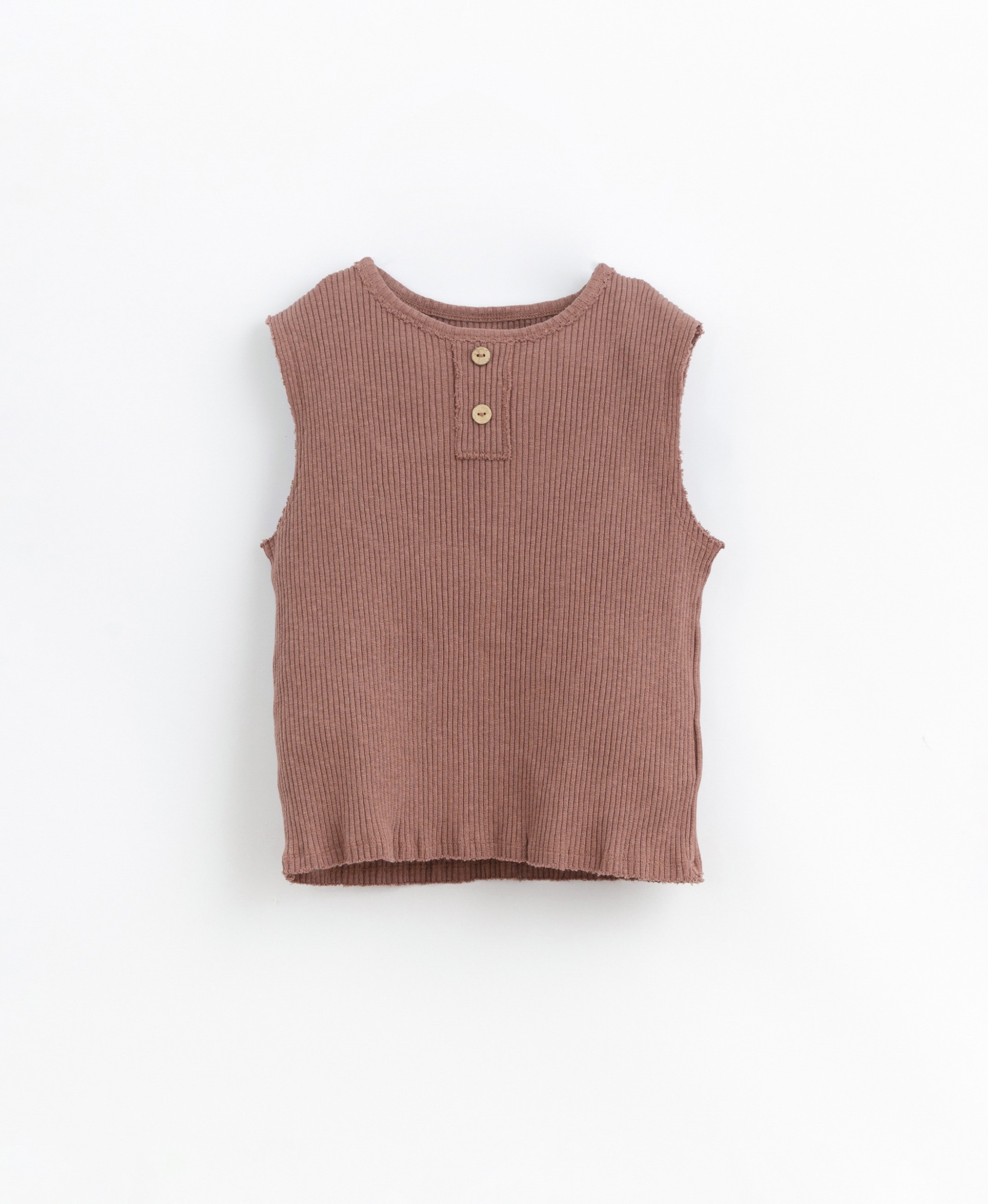 T-shirt in cotone organico a costine | Basketry
