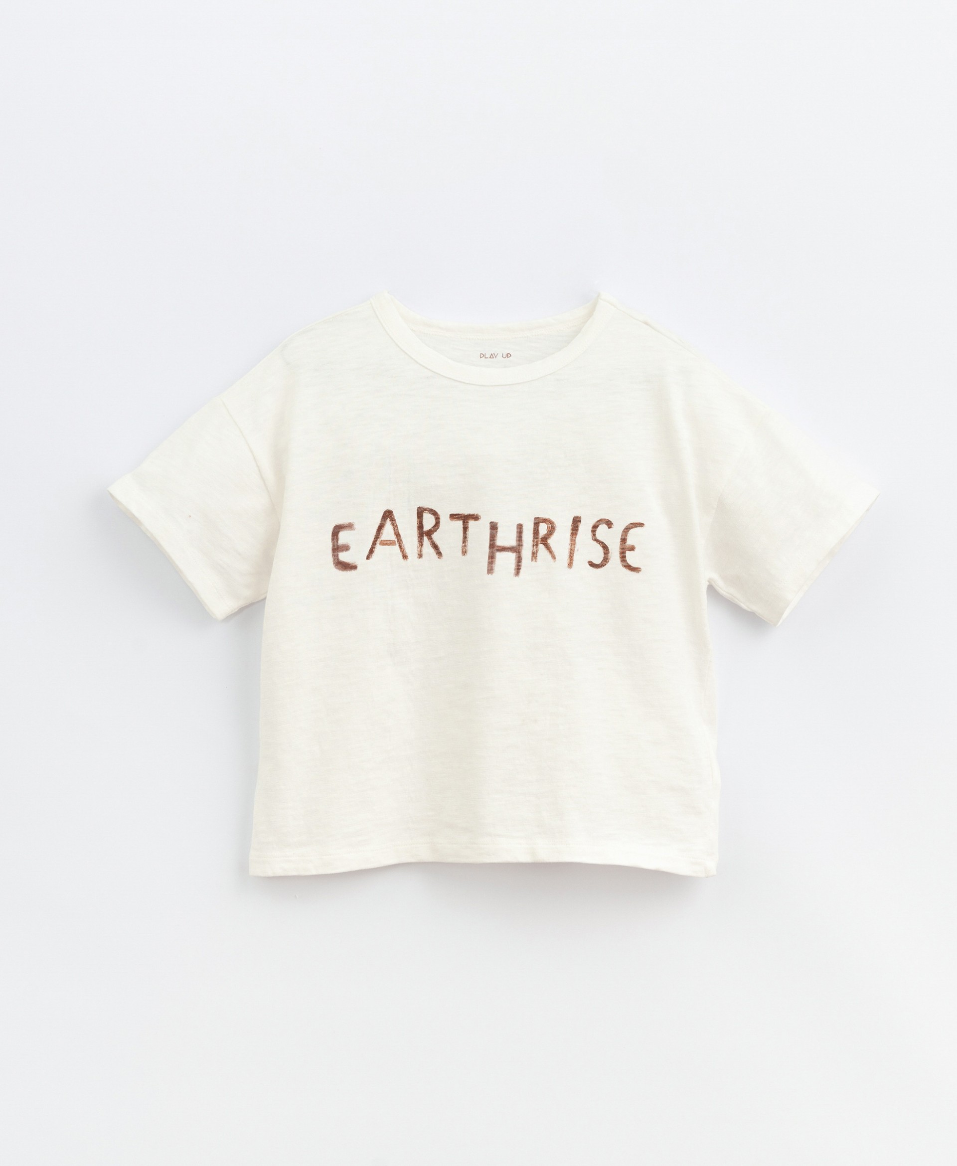 T-shirt em mistura de algodão orgânico e linho | Basketry