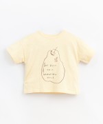 T-shirt in blend of organic cotton and linen | Basketry