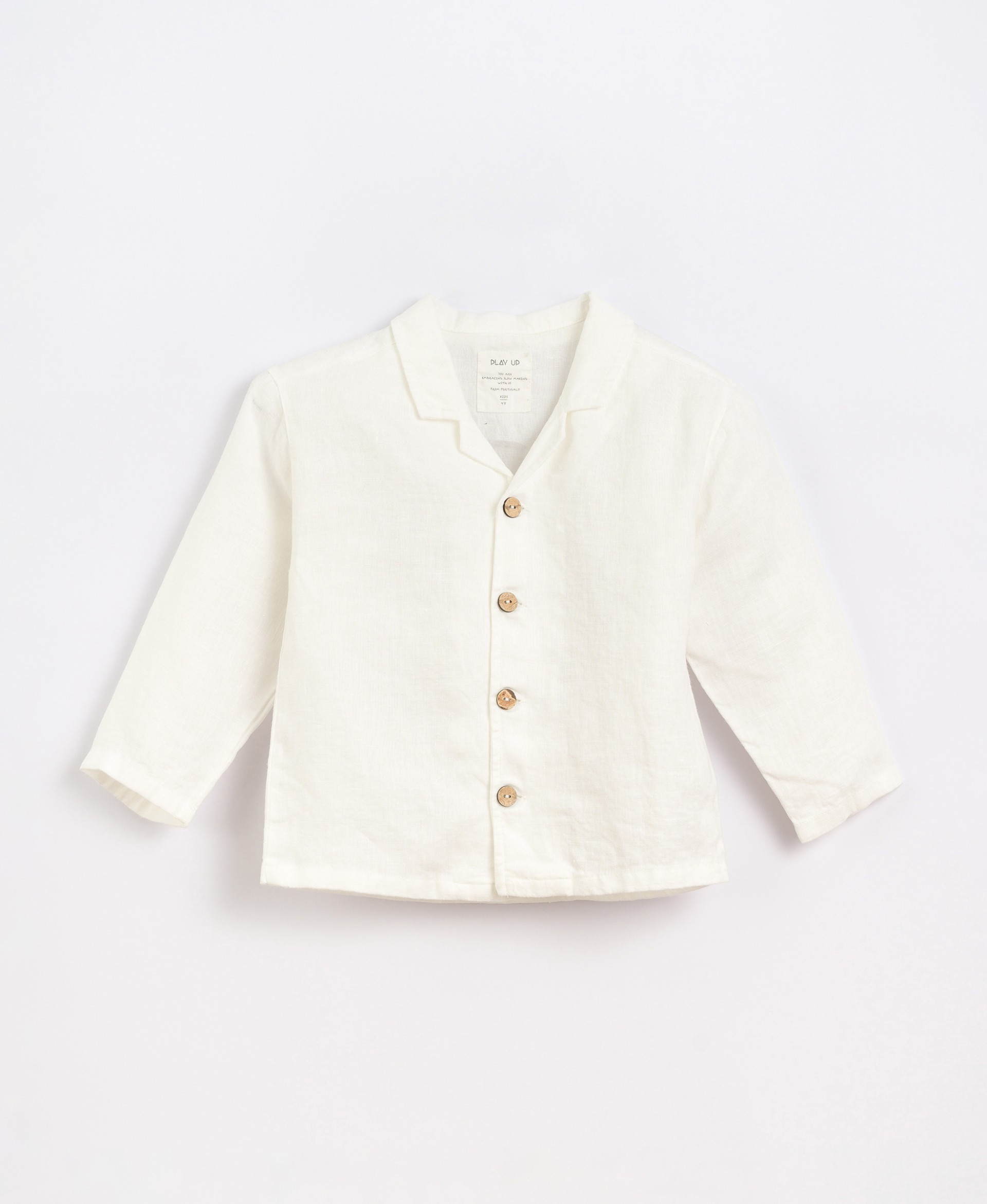 Linen shirt with long sleeves | Basketry