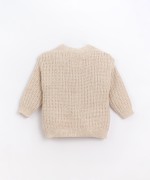 Casaco tricot com abertura de botões | Basketry