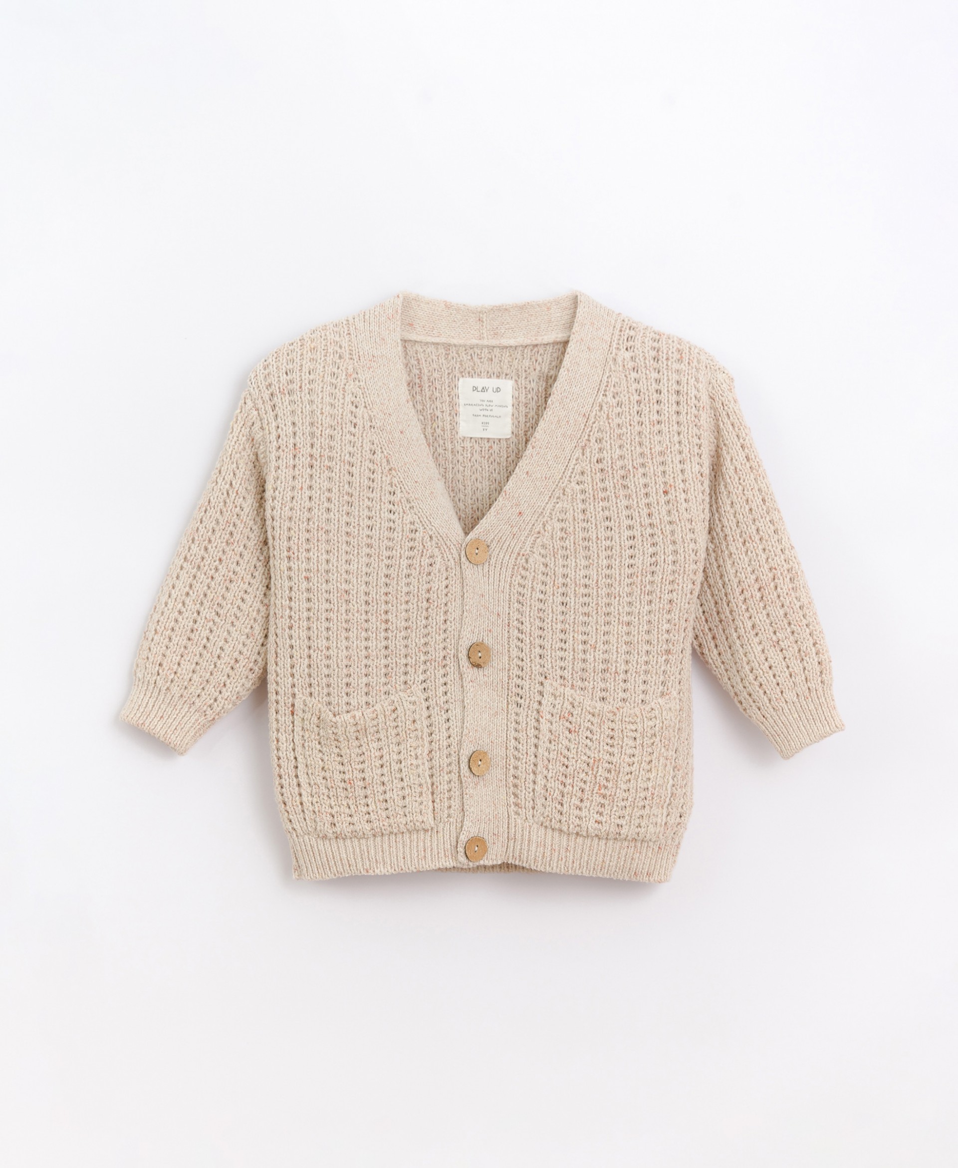 Knit jacket with button holes | Basketry