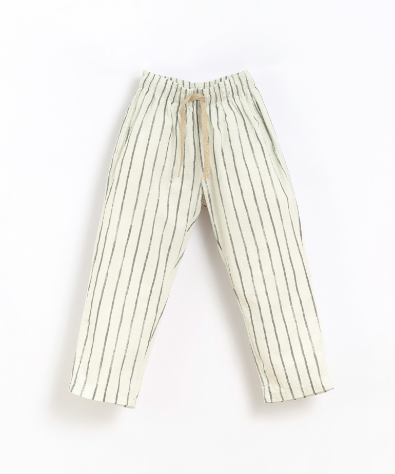 Pants in organic cotton and cotton blend