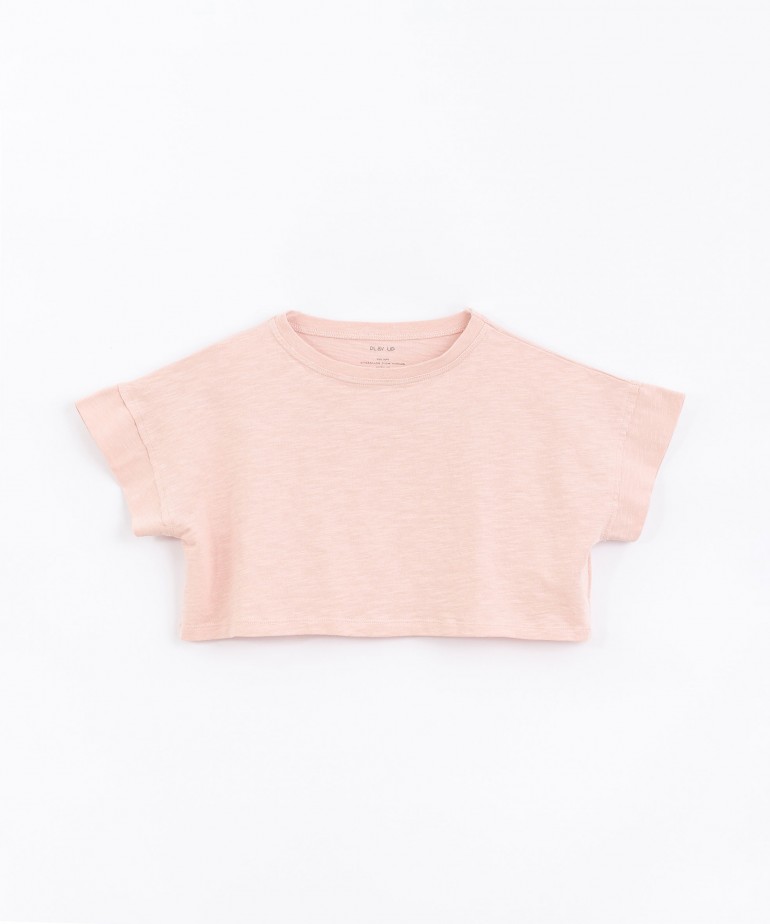 Cropped t-shirt in organic cotton