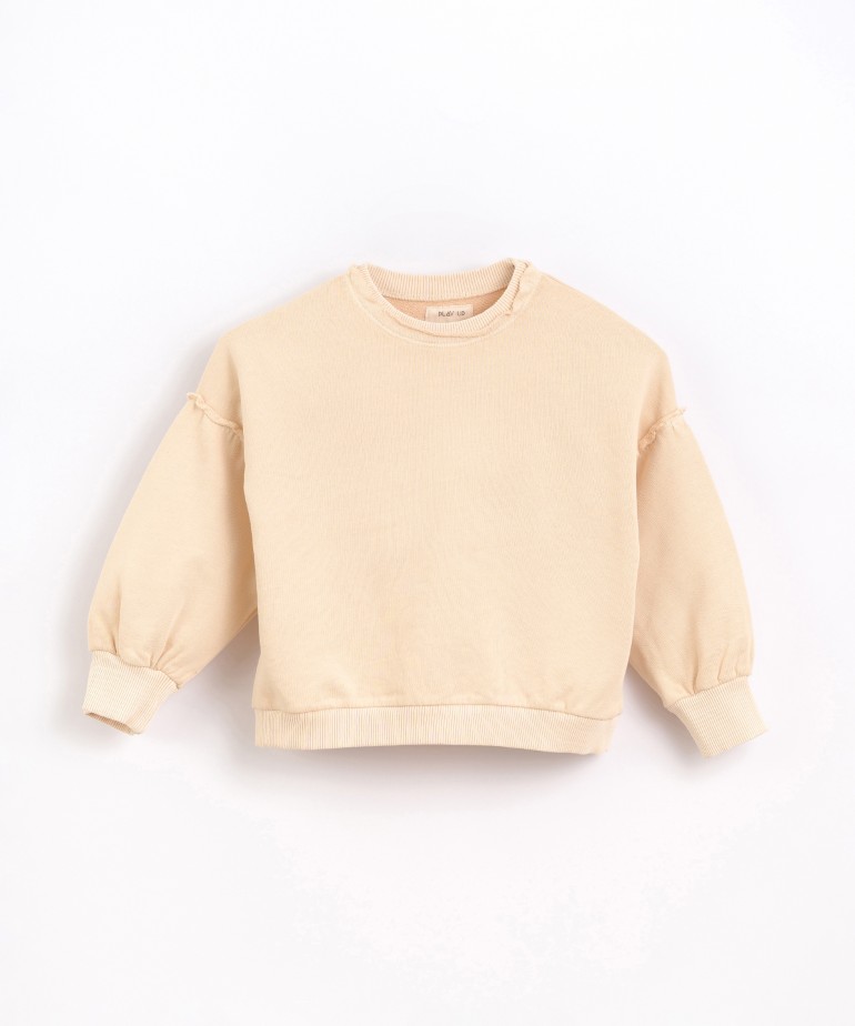 Sweater in organic cotton and cotton blend