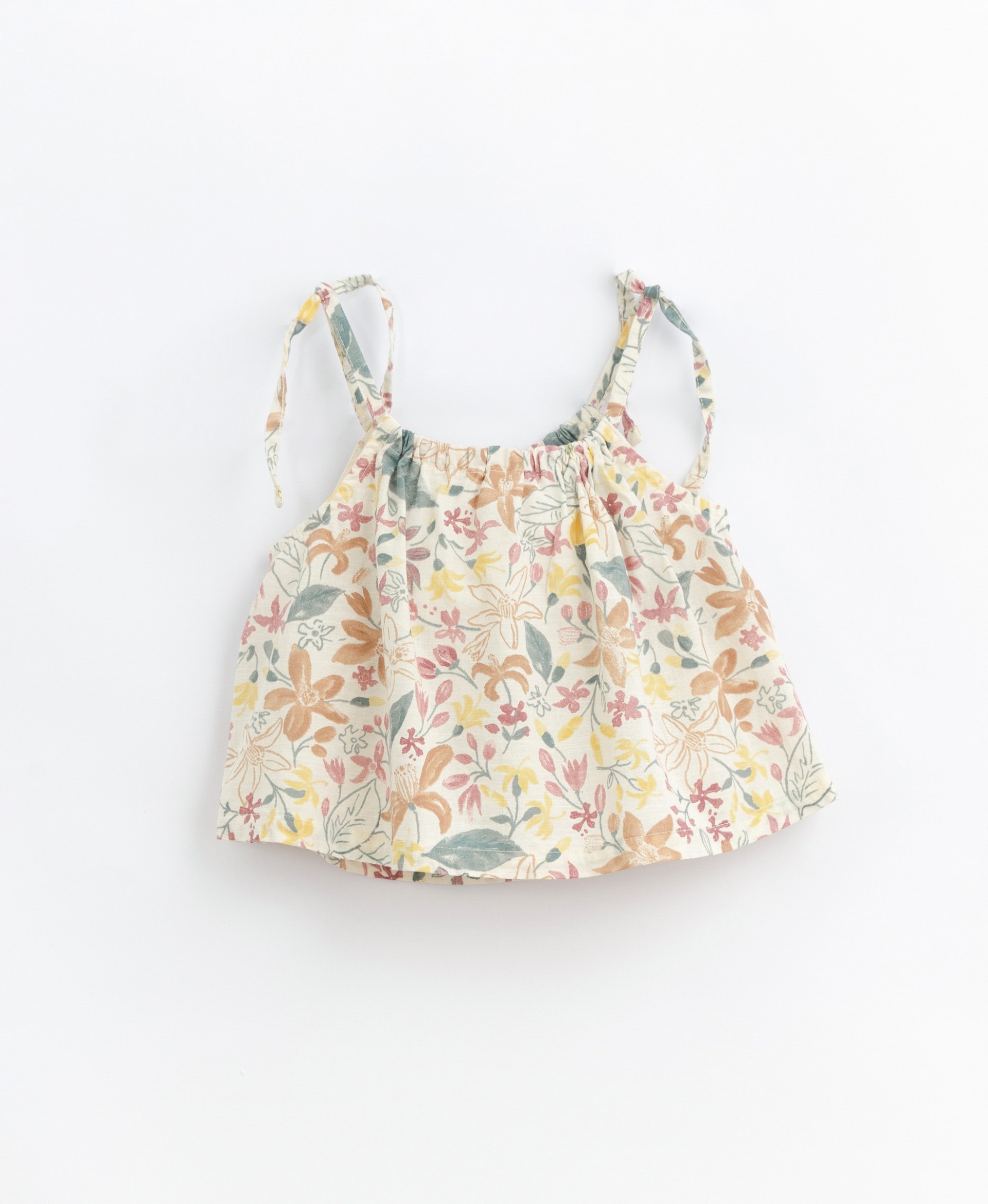 Top in floral print fabric | Basketry