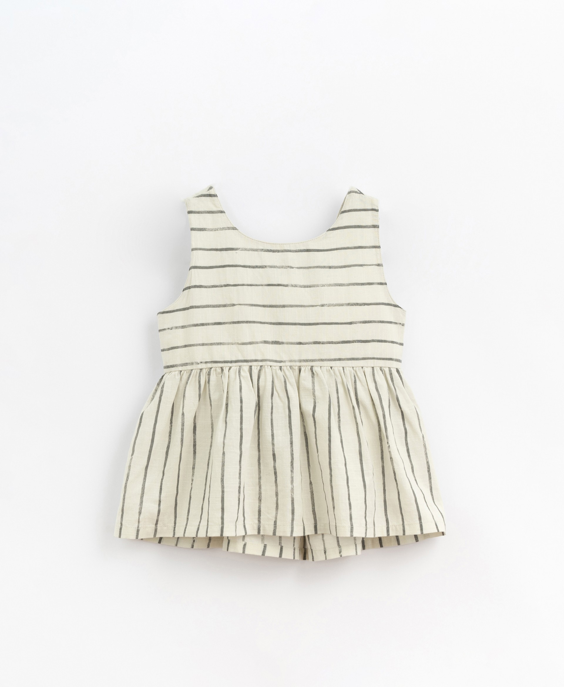 Tunic in striped fabric | Basketry