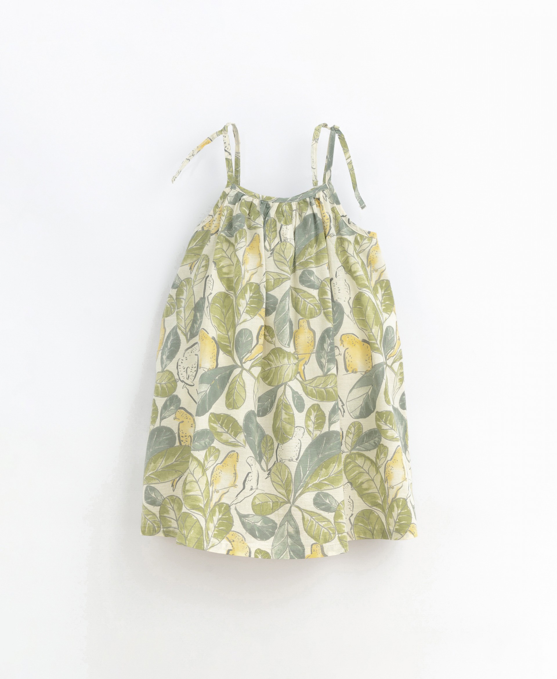 Dress in parakeet print | Basketry