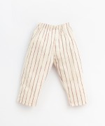 Pantaloni in tessuto a righe| Basketry